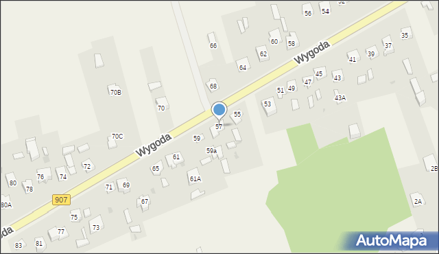 Wygoda, Wygoda, 57, mapa Wygoda