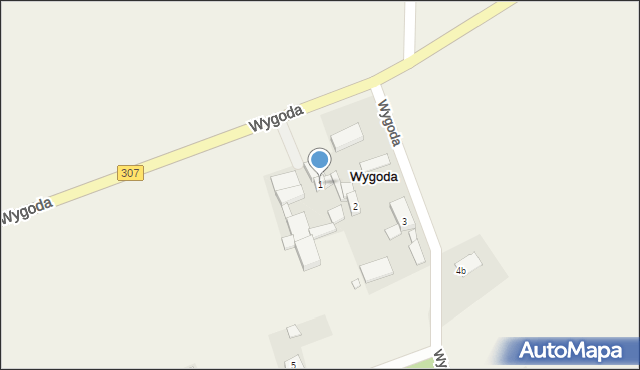 Wygoda, Wygoda, 1, mapa Wygoda