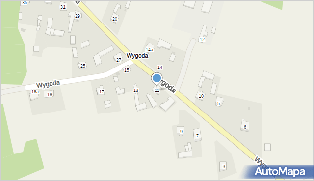 Wygoda, Wygoda, 11, mapa Wygoda