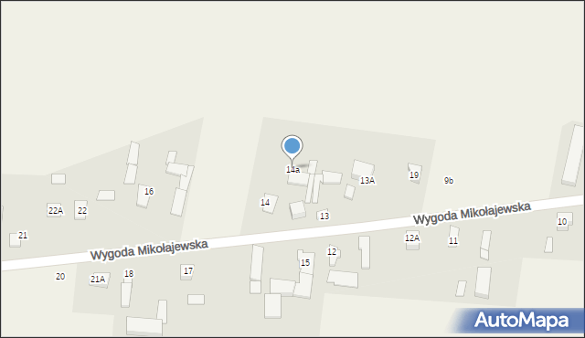 Wygoda Mikołajewska, Wygoda Mikołajewska, 14a, mapa Wygoda Mikołajewska