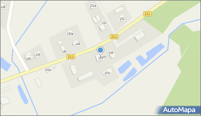 Wygoda Sierakowska, Wygoda Sierakowska, 153, mapa Wygoda Sierakowska