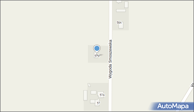 Wygoda Smoszewska, Wygoda Smoszewska, 57d, mapa Wygoda Smoszewska