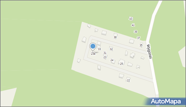 Wygonin, Wygonin, 23a, mapa Wygonin