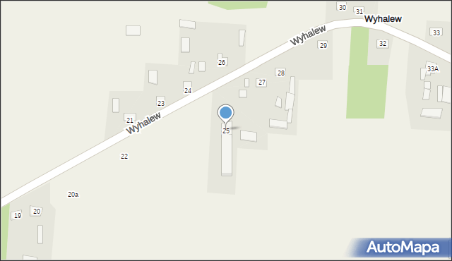 Wyhalew, Wyhalew, 25, mapa Wyhalew