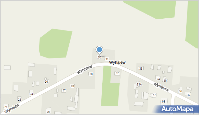 Wyhalew, Wyhalew, 30, mapa Wyhalew