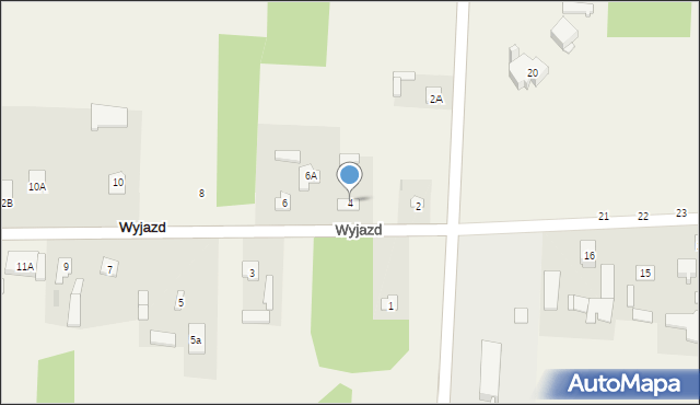 Wyjazd, Wyjazd, 4, mapa Wyjazd