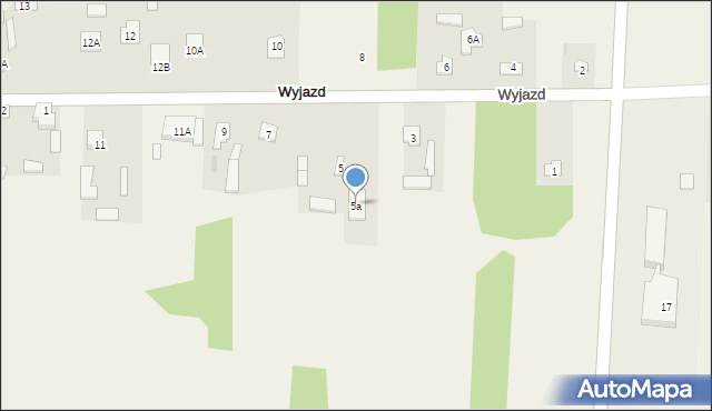 Wyjazd, Wyjazd, 5a, mapa Wyjazd