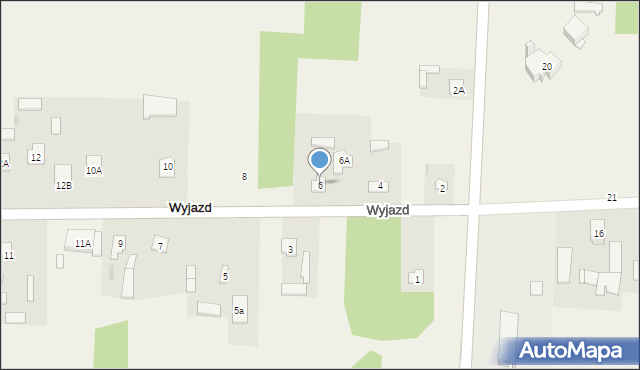 Wyjazd, Wyjazd, 6, mapa Wyjazd