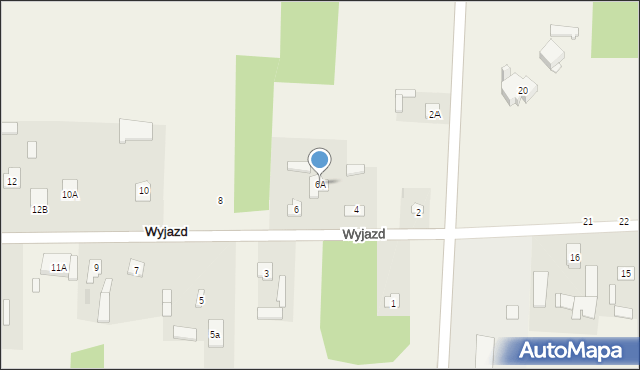 Wyjazd, Wyjazd, 6A, mapa Wyjazd