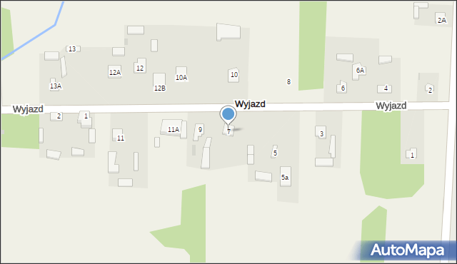 Wyjazd, Wyjazd, 7, mapa Wyjazd