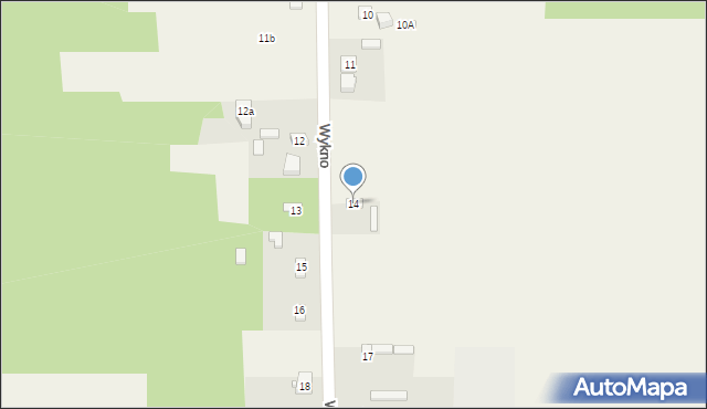 Wykno, Wykno, 14, mapa Wykno