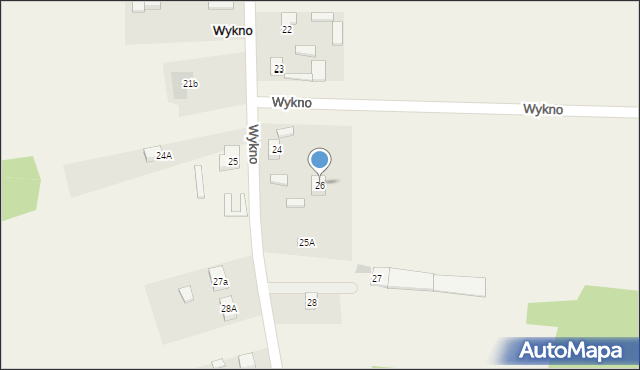 Wykno, Wykno, 26, mapa Wykno