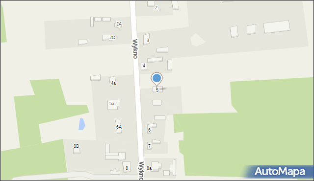 Wykno, Wykno, 5, mapa Wykno