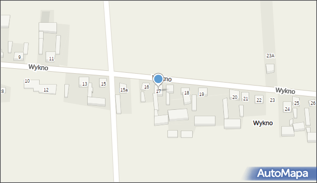 Wykno, Wykno, 17, mapa Wykno