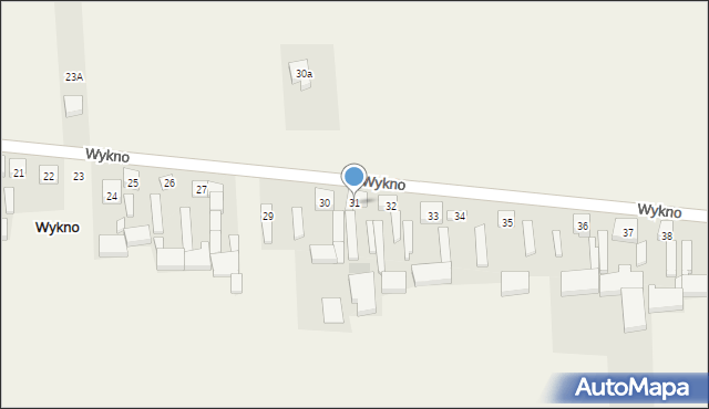 Wykno, Wykno, 31, mapa Wykno