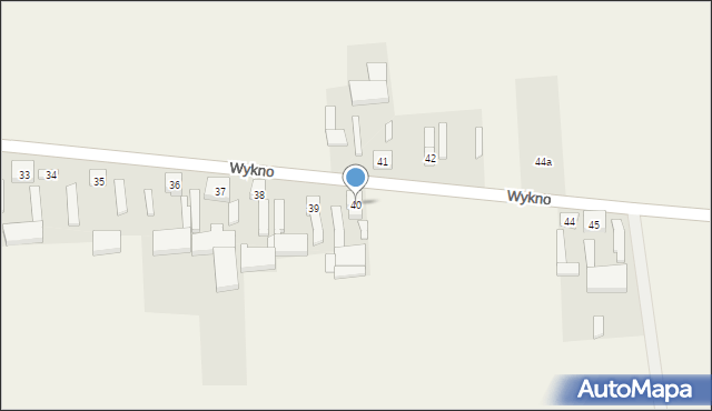 Wykno, Wykno, 40, mapa Wykno