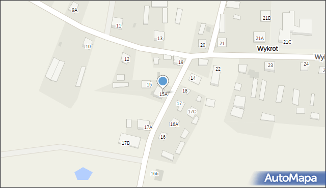 Wykrot, Wykrot, 15A, mapa Wykrot