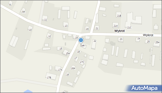 Wykrot, Wykrot, 19A, mapa Wykrot