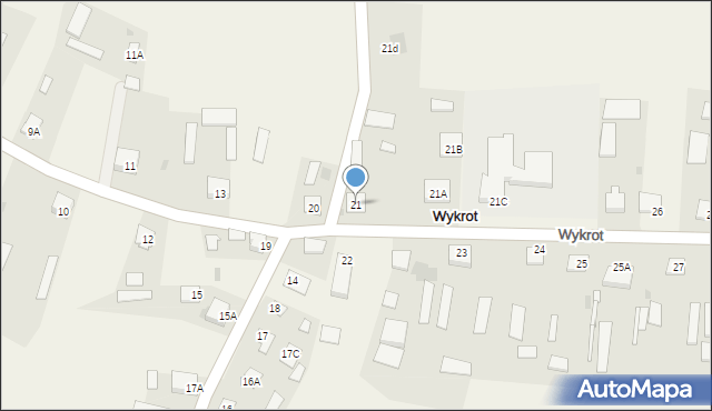 Wykrot, Wykrot, 21, mapa Wykrot