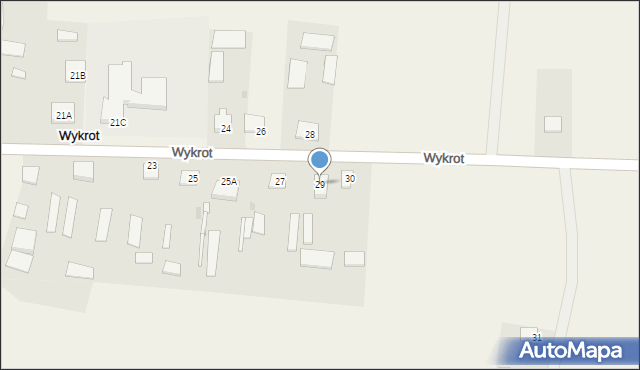 Wykrot, Wykrot, 29, mapa Wykrot