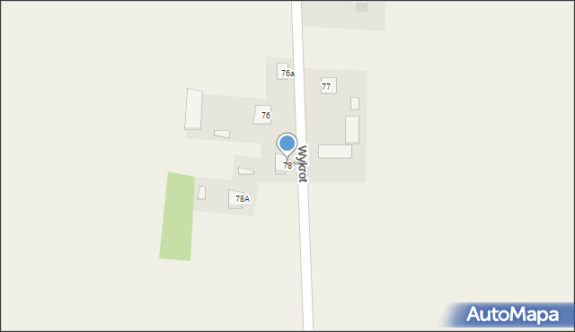 Wykrot, Wykrot, 78, mapa Wykrot