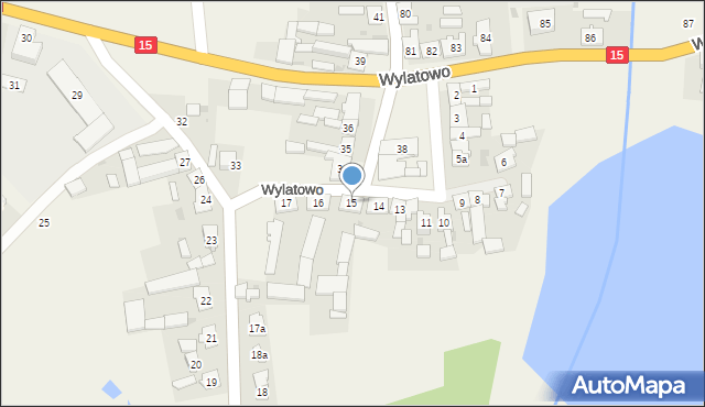 Wylatowo, Wylatowo, 15, mapa Wylatowo