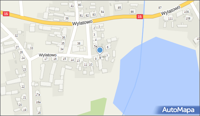 Wylatowo, Wylatowo, 8, mapa Wylatowo