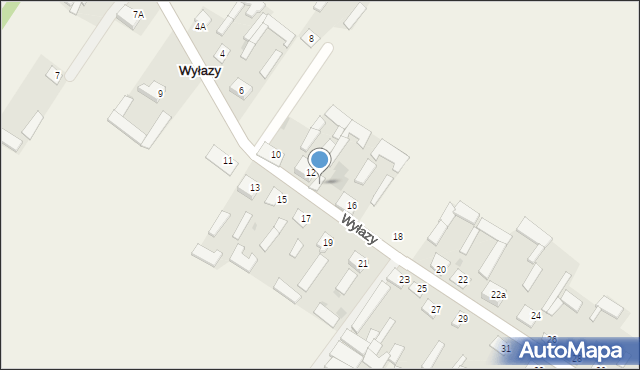 Wyłazy, Wyłazy, 14, mapa Wyłazy