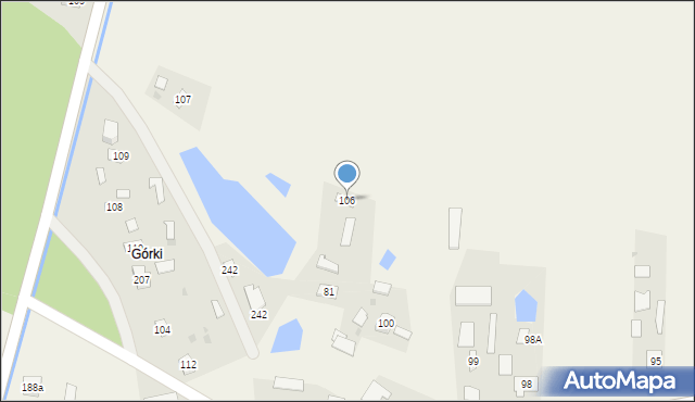 Wylewa, Wylewa, 106, mapa Wylewa