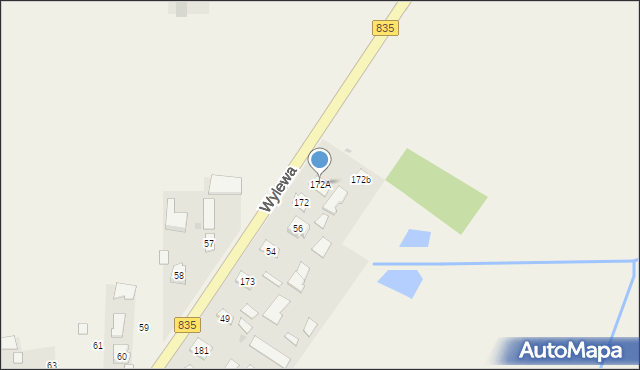 Wylewa, Wylewa, 172A, mapa Wylewa