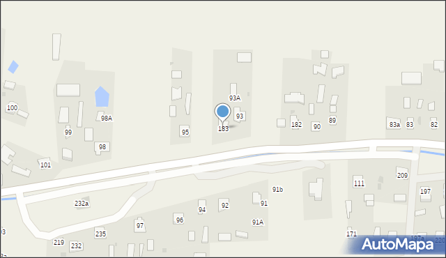 Wylewa, Wylewa, 183, mapa Wylewa