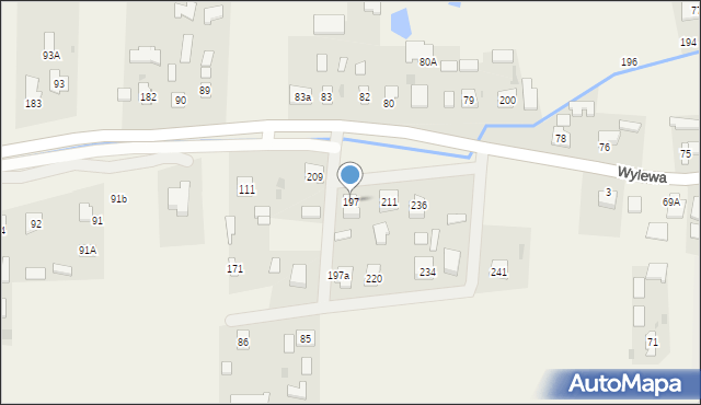 Wylewa, Wylewa, 197, mapa Wylewa