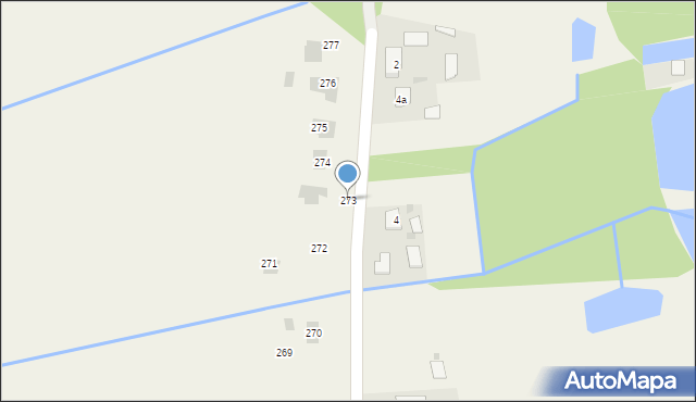 Wylewa, Wylewa, 273, mapa Wylewa