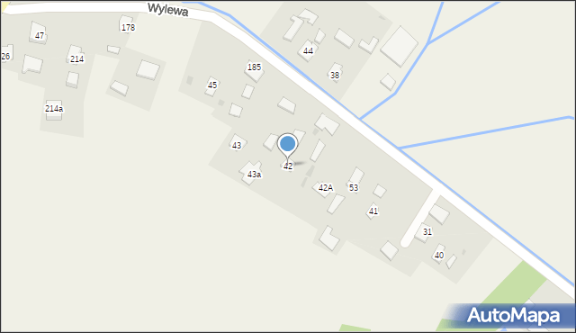Wylewa, Wylewa, 42, mapa Wylewa