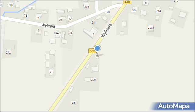 Wylewa, Wylewa, 48, mapa Wylewa