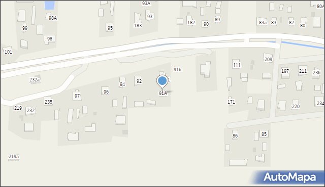 Wylewa, Wylewa, 91A, mapa Wylewa