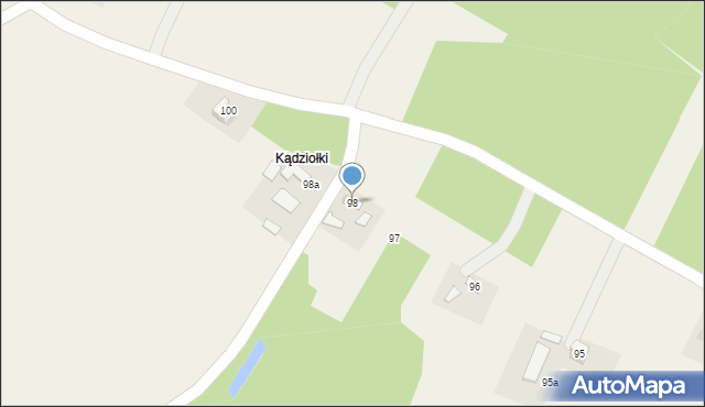 Wylów, Wylów, 98, mapa Wylów