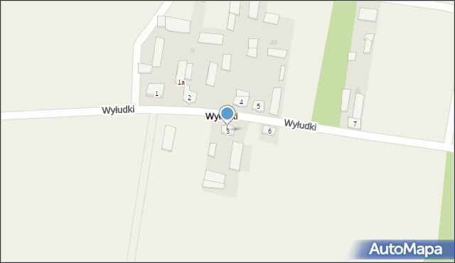 Wyłudki, Wyłudki, 3, mapa Wyłudki