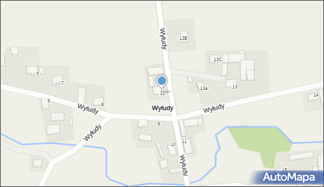 Wyłudy, Wyłudy, 12, mapa Wyłudy