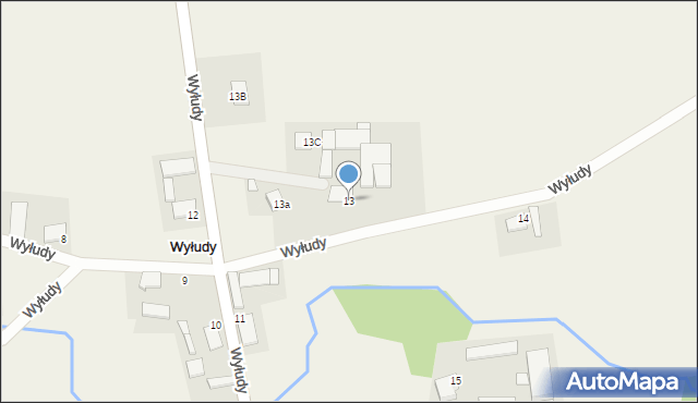 Wyłudy, Wyłudy, 13, mapa Wyłudy