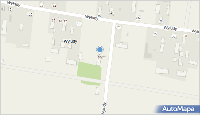 Wyłudy, Wyłudy, 20a, mapa Wyłudy