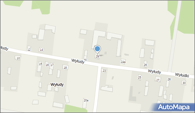 Wyłudy, Wyłudy, 24, mapa Wyłudy