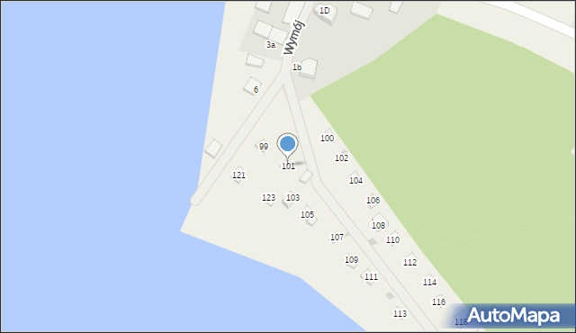 Wymój, Wymój, 101, mapa Wymój
