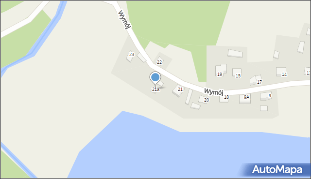 Wymój, Wymój, 21a, mapa Wymój