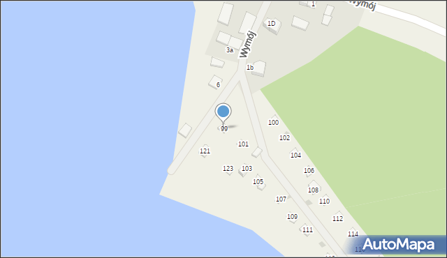 Wymój, Wymój, 99, mapa Wymój