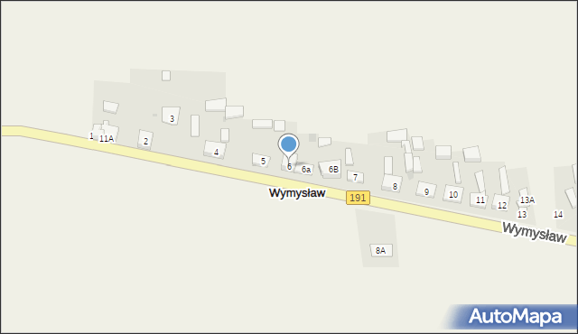 Wymysław, Wymysław, 6, mapa Wymysław