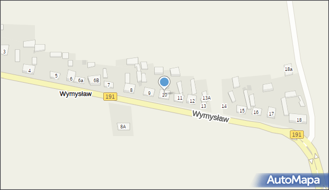 Wymysław, Wymysław, 10, mapa Wymysław