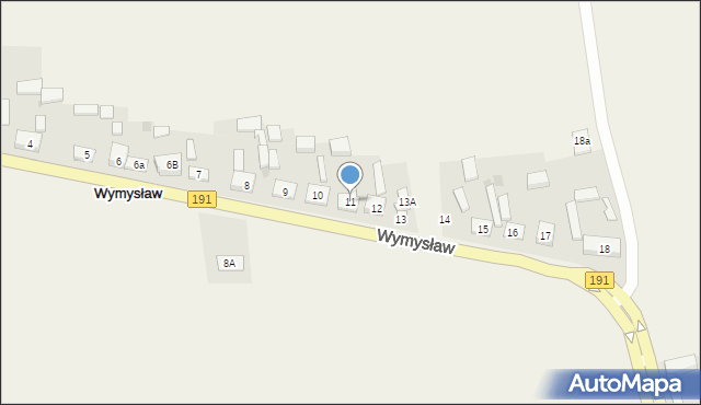 Wymysław, Wymysław, 11, mapa Wymysław