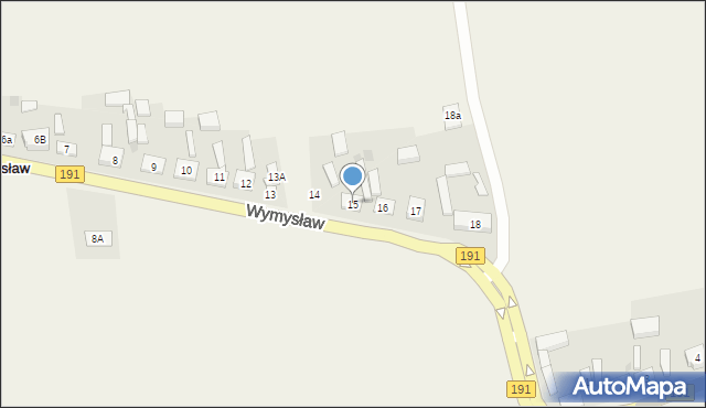Wymysław, Wymysław, 15, mapa Wymysław
