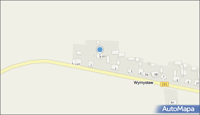 Wymysław, Wymysław, 3, mapa Wymysław